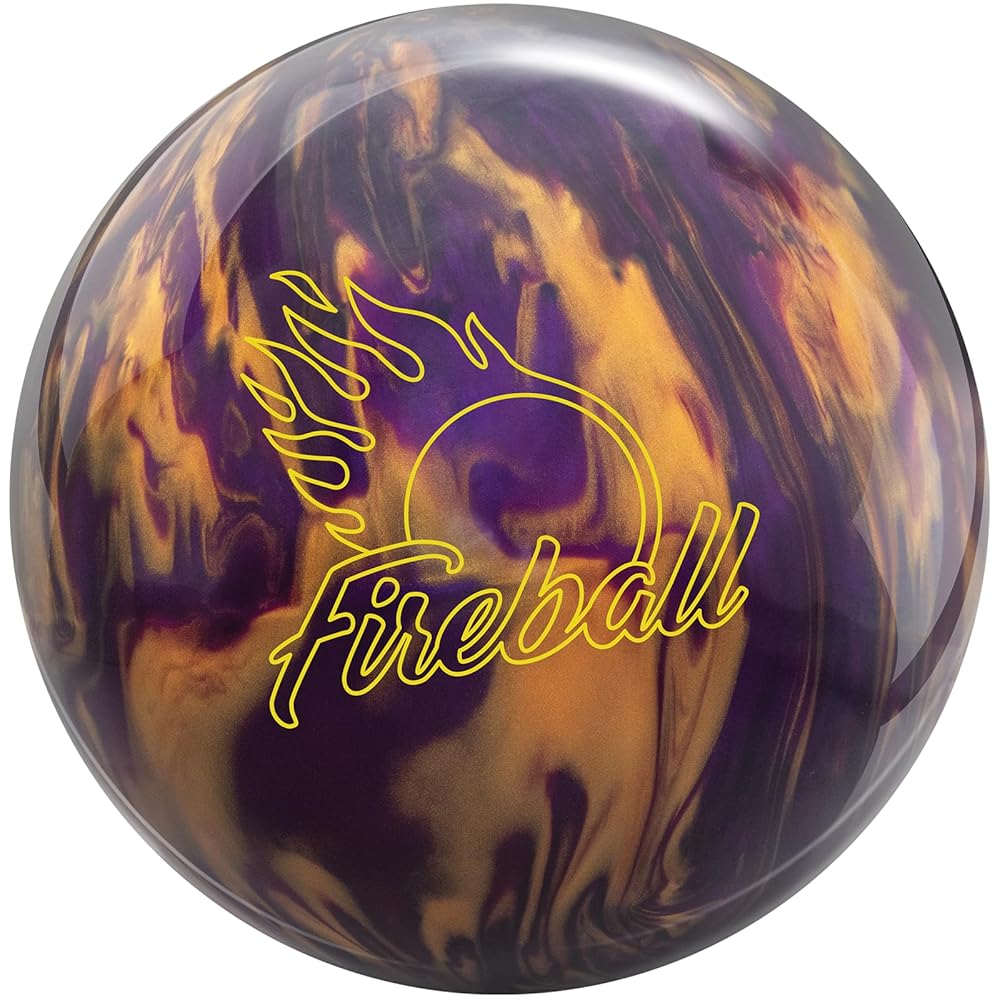 Ebonite Fireball Purple/Gold Bowling Ball (14, Pounds)