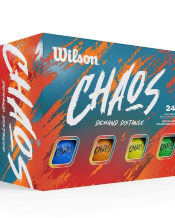 WILSON 2024 Chaos Golf Balls - 24 Balls, Multicolors