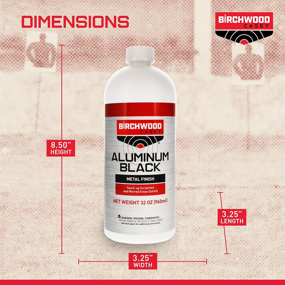 Birchwood Casey Aluminium Black Touch-Up, 32-Ounce, Multi, One Size (BC-15132)