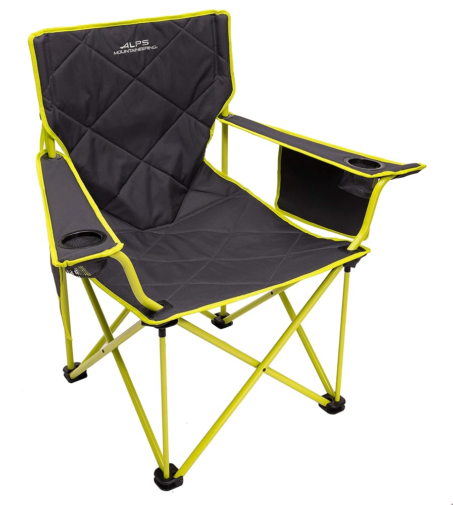 ALPS Mountaineering King Kong Camping Chair, One Size, Polyester, Charcoal/Citrus
