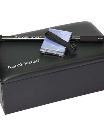 AeroPilates Box & Pole – Pilates Reformer Accessory for Strength, Balance & Flexibility – Includes Adjustable Support Pole, Strap & Instructional Workout Video – Compatible with All Pilates Reformers