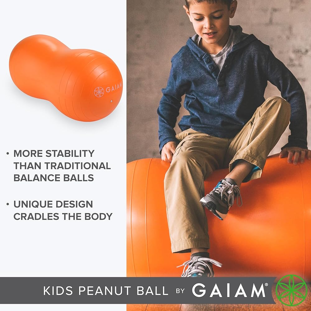 Active Seat Peanut Shaped Bounce Desk Chair , Exercise Yoga Balance Sitting Ball, Flexible Seating, Wiggle Seat for Boys and Girls