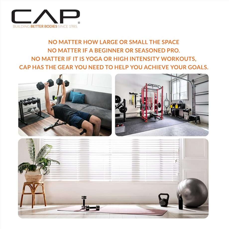 CAP Barbell 50 LB Coated Hex Dumbbell Weight Pair with Padded Grip