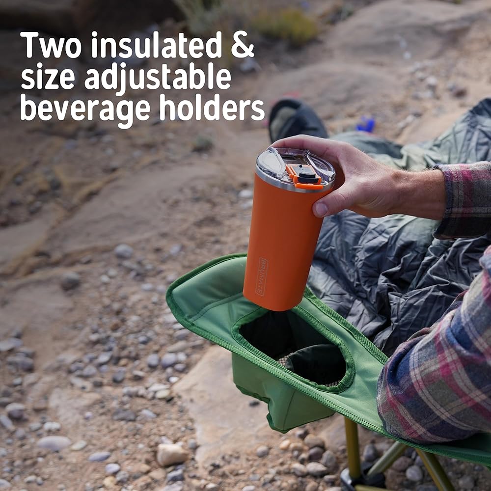 Kelty Low Loveseat Oversized 2-Person Heavy Duty Folding Camp Chair, Double Seat for Soccer Games, Tailgating, Beach Days (Low Height/Deep Lake)