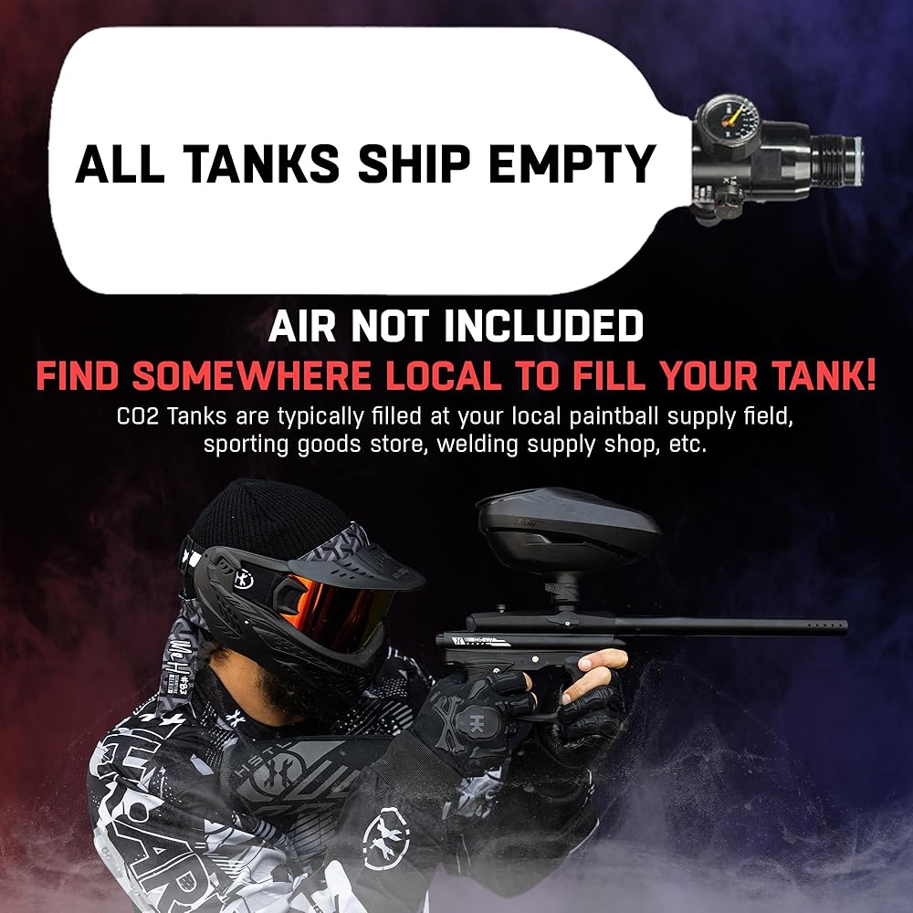 HK Army 48ci/3000psi Aluminum HPA Tank w/Neoprene Padded Cover - Blue