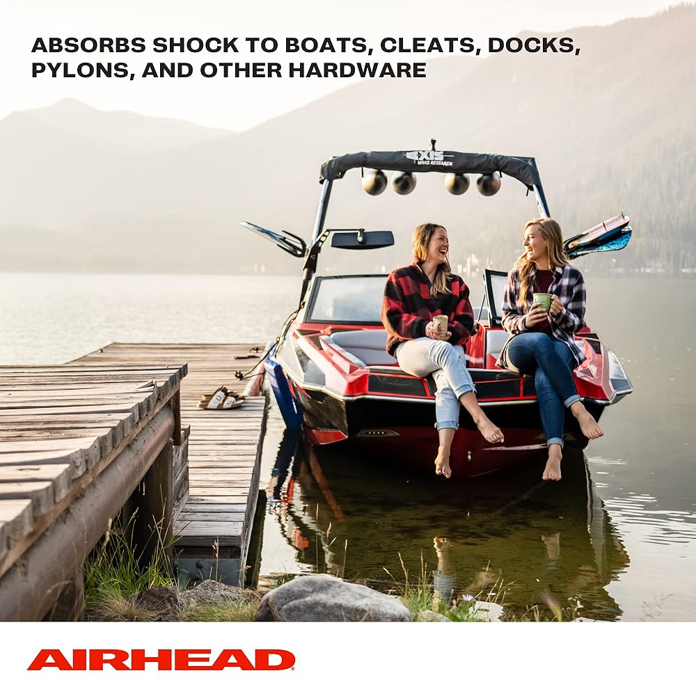 AIRHEAD AHDL-5 Bungee Dock LINE 5', 5-Feet, Black/blue/red