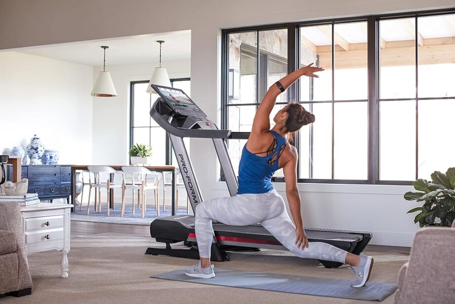 ProForm Pro 9000; Treadmill for Walking and Running with 22” Touchscreen and SpaceSaver Design