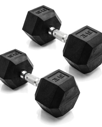 CAP Barbell 35 LB Pair Coated Hex Dumbbell Weight