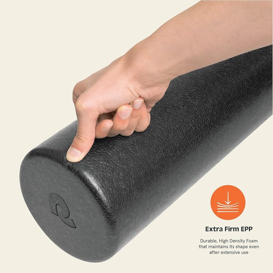 Retrospec Relief Foam Roller for Physical Therapy, Massage & Recovery - High-Density EPP Round Exercise Tool for Pilates, Yoga & Post-Workout Muscle Relief - Durable Fitness Equipment