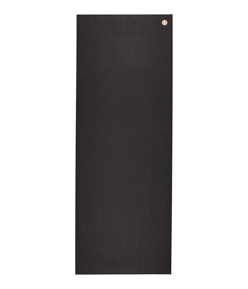 Manduka PRO Yoga Mat – Premium 6mm Thick Mat, Eco Friendly, Oeko-Tex Certified, Free of ALL Chemicals, High Performance Grip, Ultra Dense Cushioning for Support & Stability in Yoga, Pilates, Gym and Any General Fitness - 85 inches, Black, 85" x 26"