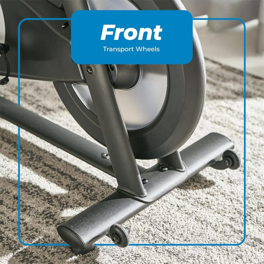 Echelon Smart Connect Fitness Bike, 30-Day Free Echelon Membership, Easy Storage, Small Spaces, Cushioned Seat, Solid Design, HIIT, Top Instructors, 32 Resistance Levels, Bluetooth, EX15