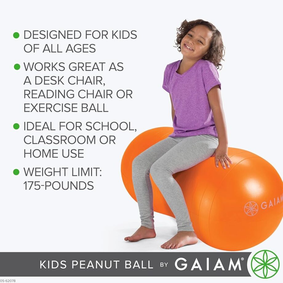 Active Seat Peanut Shaped Bounce Desk Chair , Exercise Yoga Balance Sitting Ball, Flexible Seating, Wiggle Seat for Boys and Girls