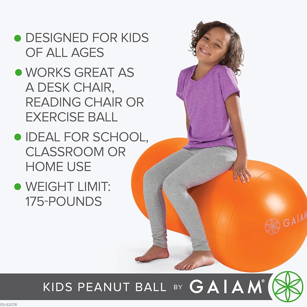 Active Seat Peanut Shaped Bounce Desk Chair , Exercise Yoga Balance Sitting Ball, Flexible Seating, Wiggle Seat for Boys and Girls