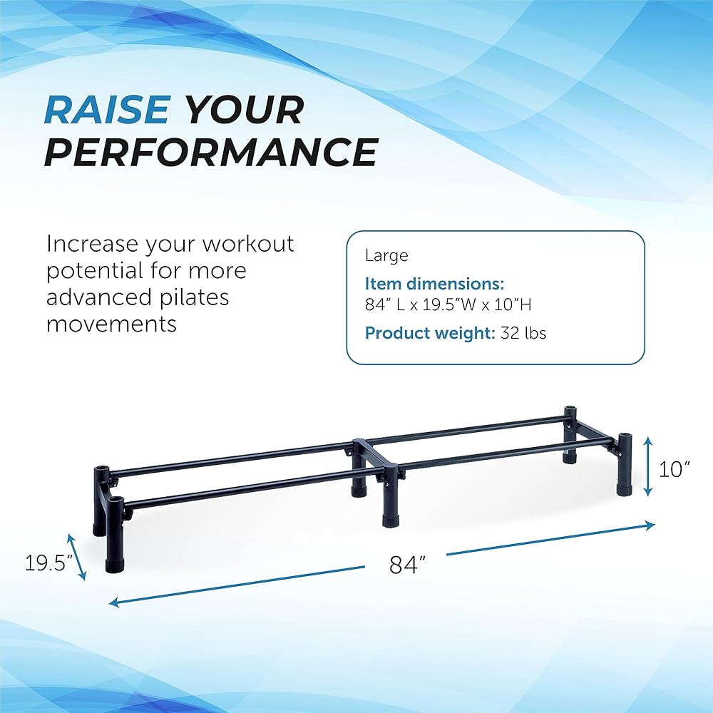 AeroPilates Reformer Stand - Add-on Pilates Accessories for AeroPilates Reformers - Pilates Workout for Home Gym Workout - Large