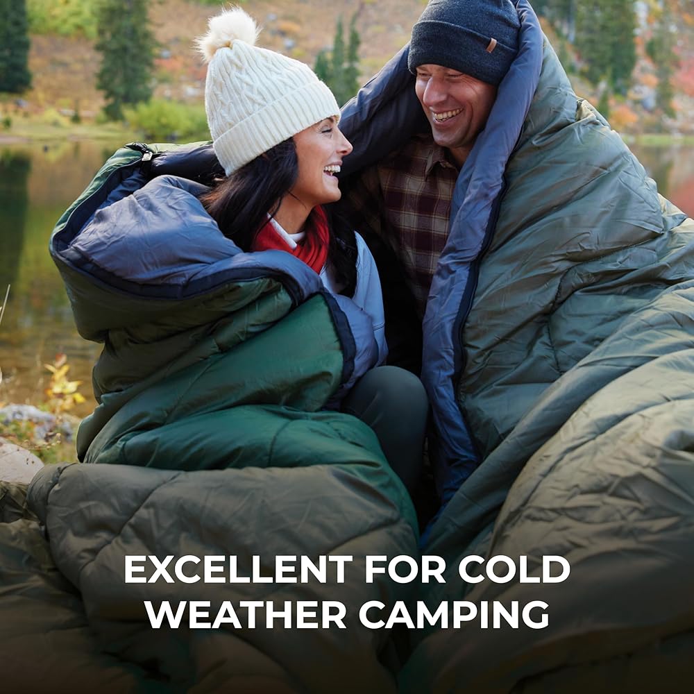Teton Celsius Regular 0F Degree Sleeping Bag - All-Weather Sleeping Bag for Adults and Kids - Camping Made Easy and Warm. Compression Sack Included