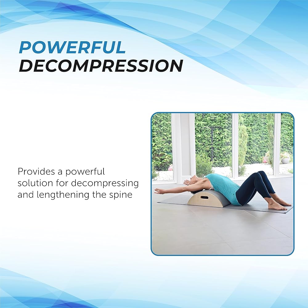 AeroPilates Precision Arc Barrel | Decompress and Lengthen Spine | Two Free Online Workout Videos Included | Lightweight, Compact Design