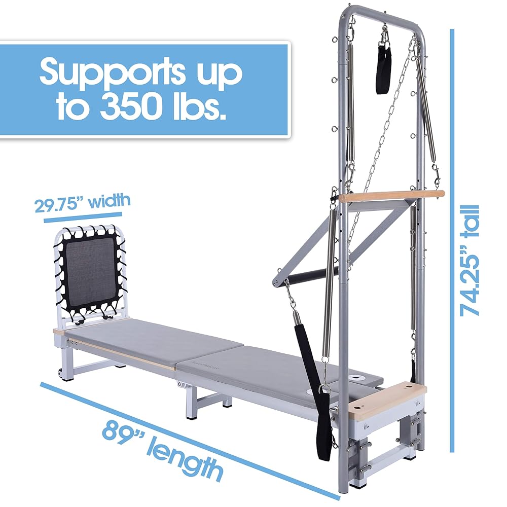 AeroPilates Precision Series Reformer 610 with Optional Cadillac (Reformer 610 with Cadillac)