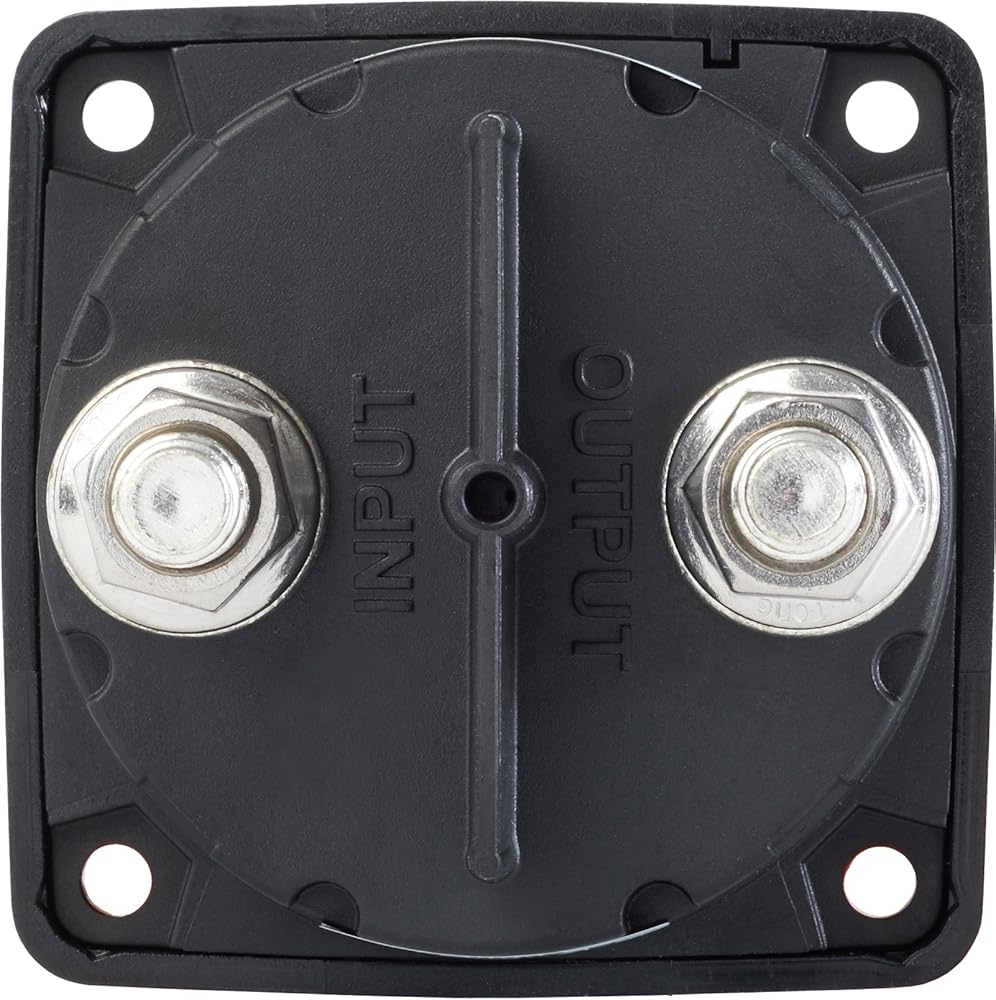 Blue Sea Systems 6004200 m-Series Battery Isolator Switch ON/OFF with Locking Key, Black