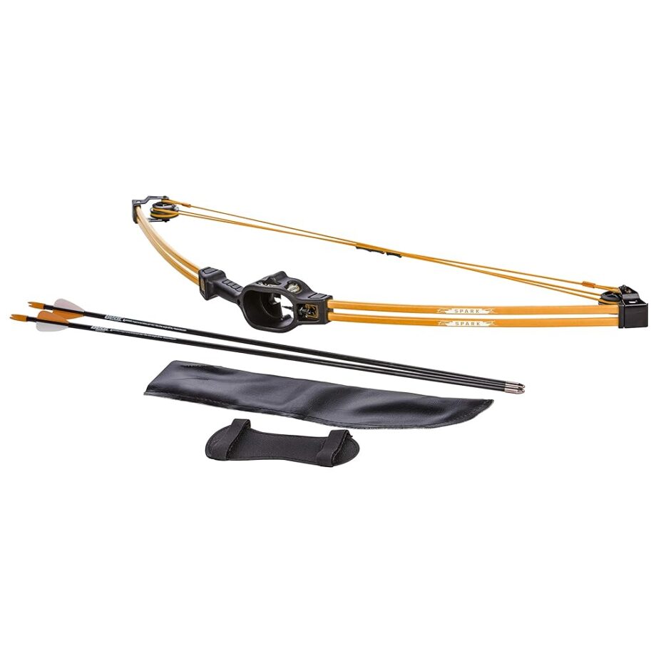 Bear Archery Spark Youth Bow Set, Ambidextrous, Flo Orange