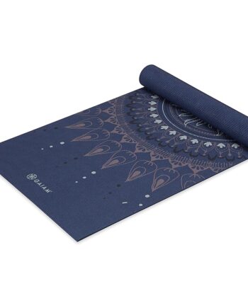 Gaiam Yoga Mat - Premium 6mm Print Extra Thick Non Slip Exercise & Fitness Mat for All Types of Yoga, Pilates & Floor Workouts - Here & Now
