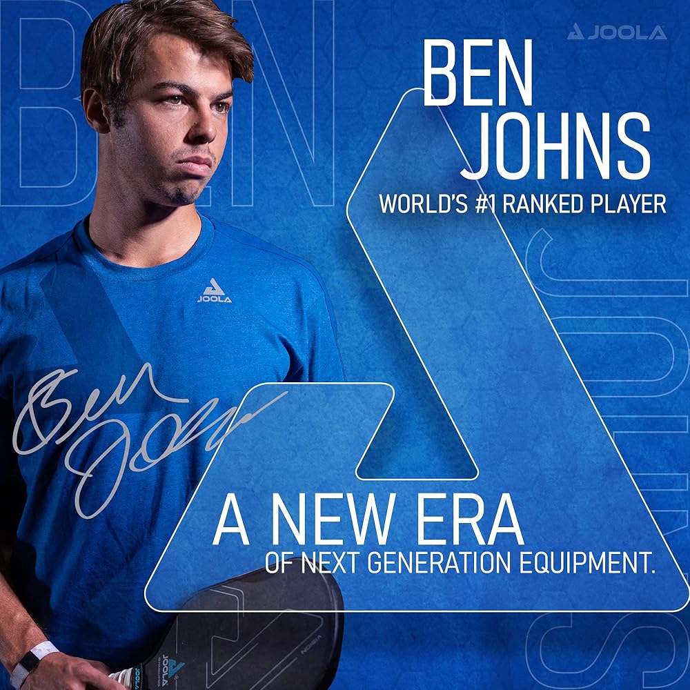 JOOLA Ben Johns Hyperion CFS Pickleball Paddle - Carbon Surface with High Grit & Spin, Elongated Handle, USAPA Approved Ben Johns Paddle