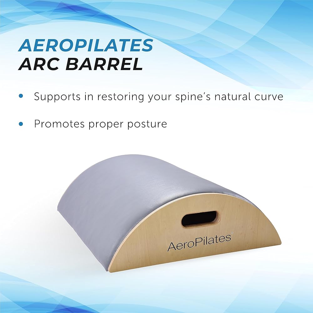 AeroPilates Precision Arc Barrel | Decompress and Lengthen Spine | Two Free Online Workout Videos Included | Lightweight, Compact Design