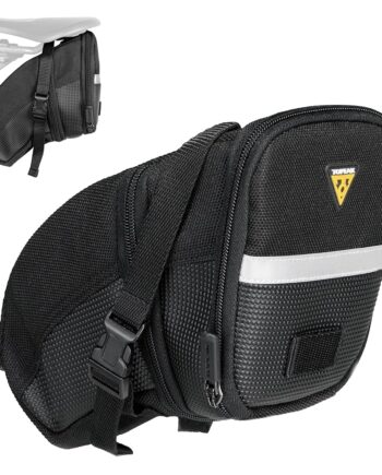 Topeak TC2262B Aero Wedge Pack with Strap Mount, Large , Black
