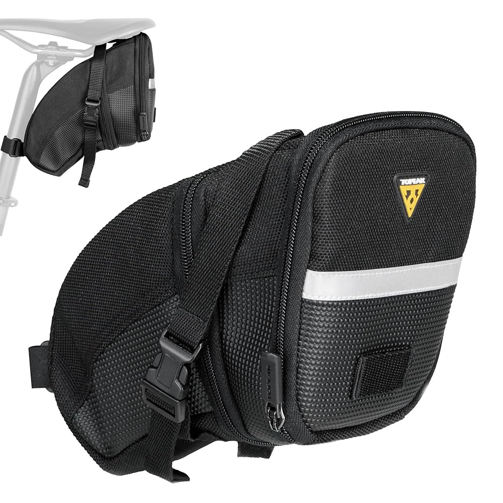 Topeak TC2262B Aero Wedge Pack with Strap Mount, Large , Black