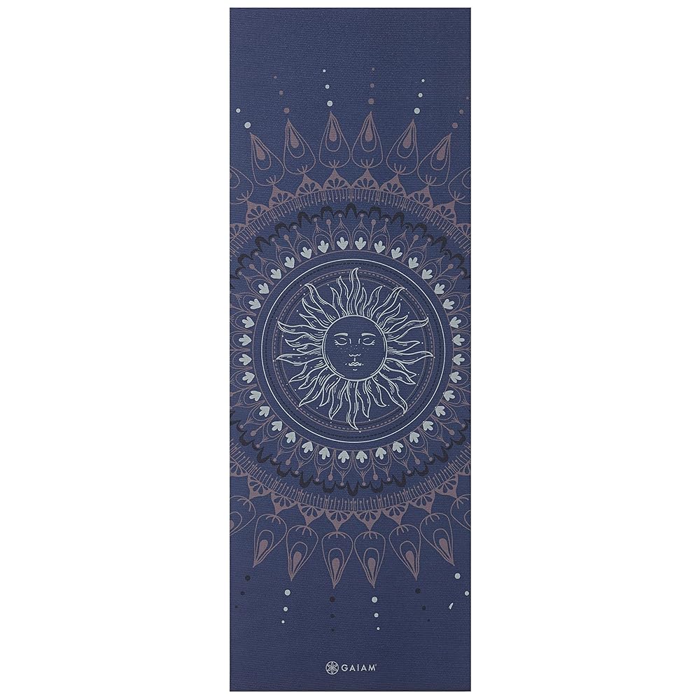 Gaiam Yoga Mat - Premium 6mm Print Extra Thick Non Slip Exercise & Fitness Mat for All Types of Yoga, Pilates & Floor Workouts - Here & Now