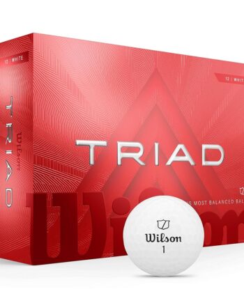 WILSON 2025 Triad Golf Balls - White, 12 Balls