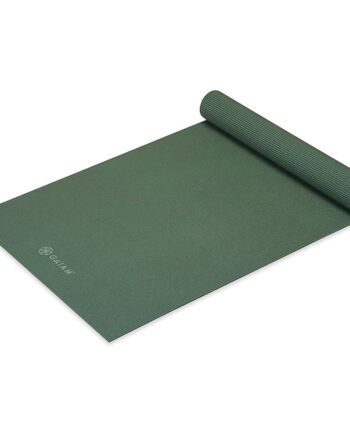 Gaiam Yoga Mat Premium Solid Color Non Slip Exercise & Fitness Mat for All Types of Yoga, Pilates & Floor Workouts, Sagebrush, 5mm