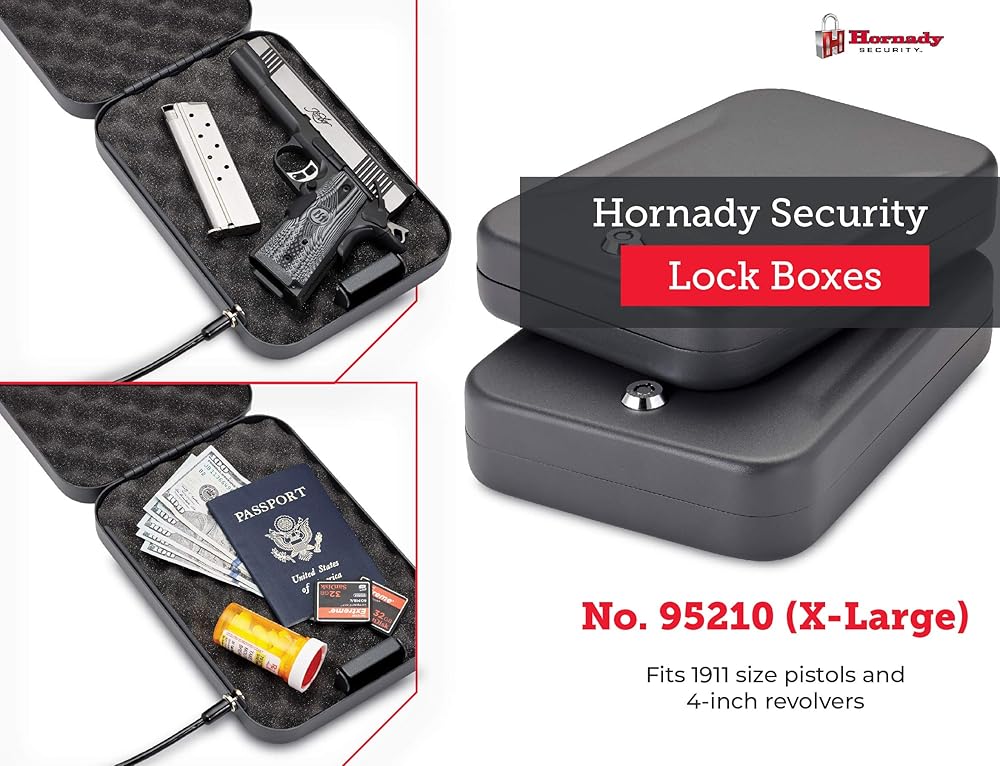 Hornady 95210 Lock Box X-Large,Black