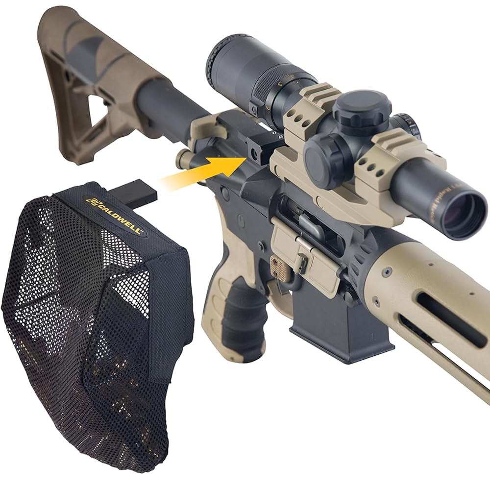 Caldwell Pic Rail Brass Catcher with Picatinny Mount and Heat Resistant Mesh for Range, Shooting and Outdoors