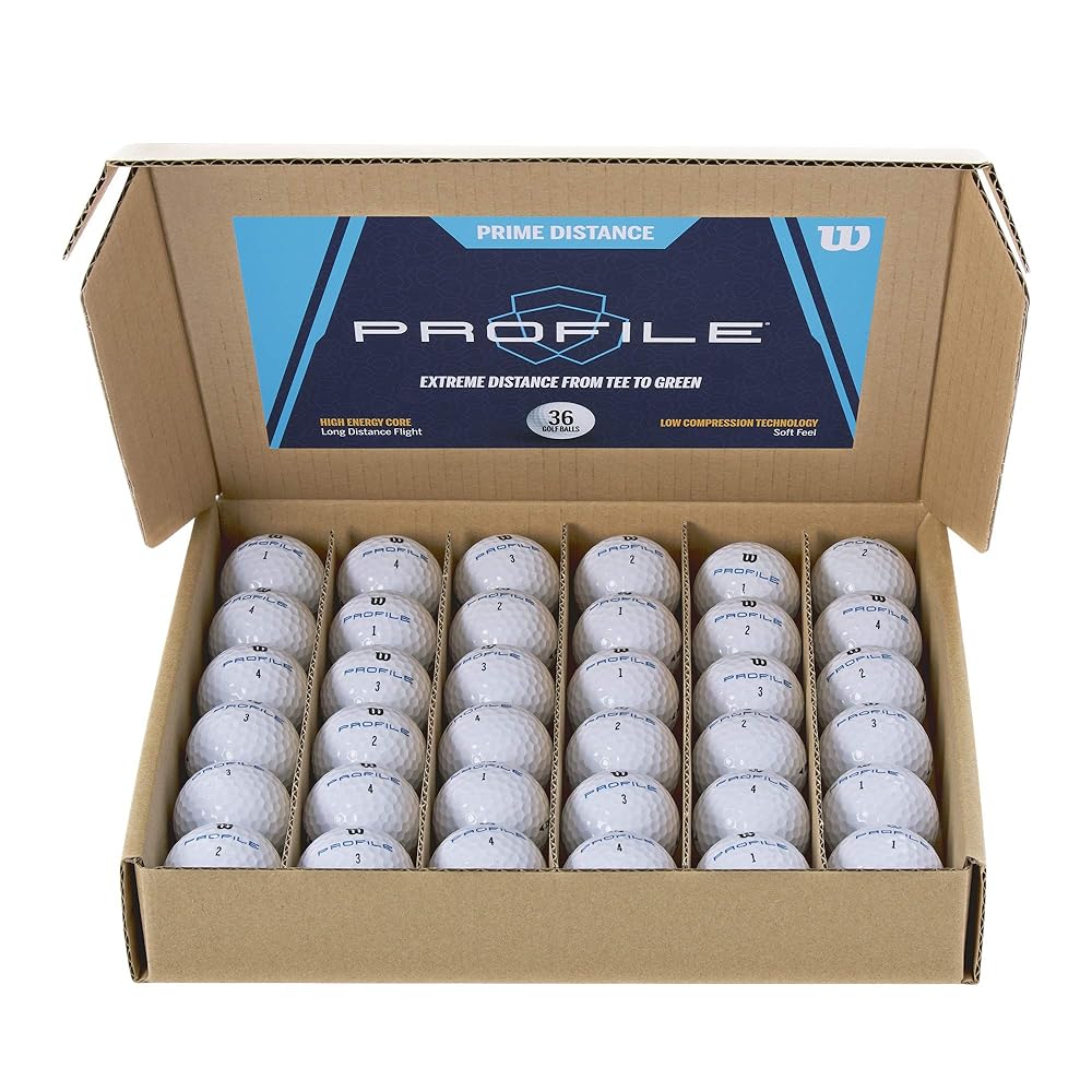 WILSON Profile Distance Golf Ball 36 pack