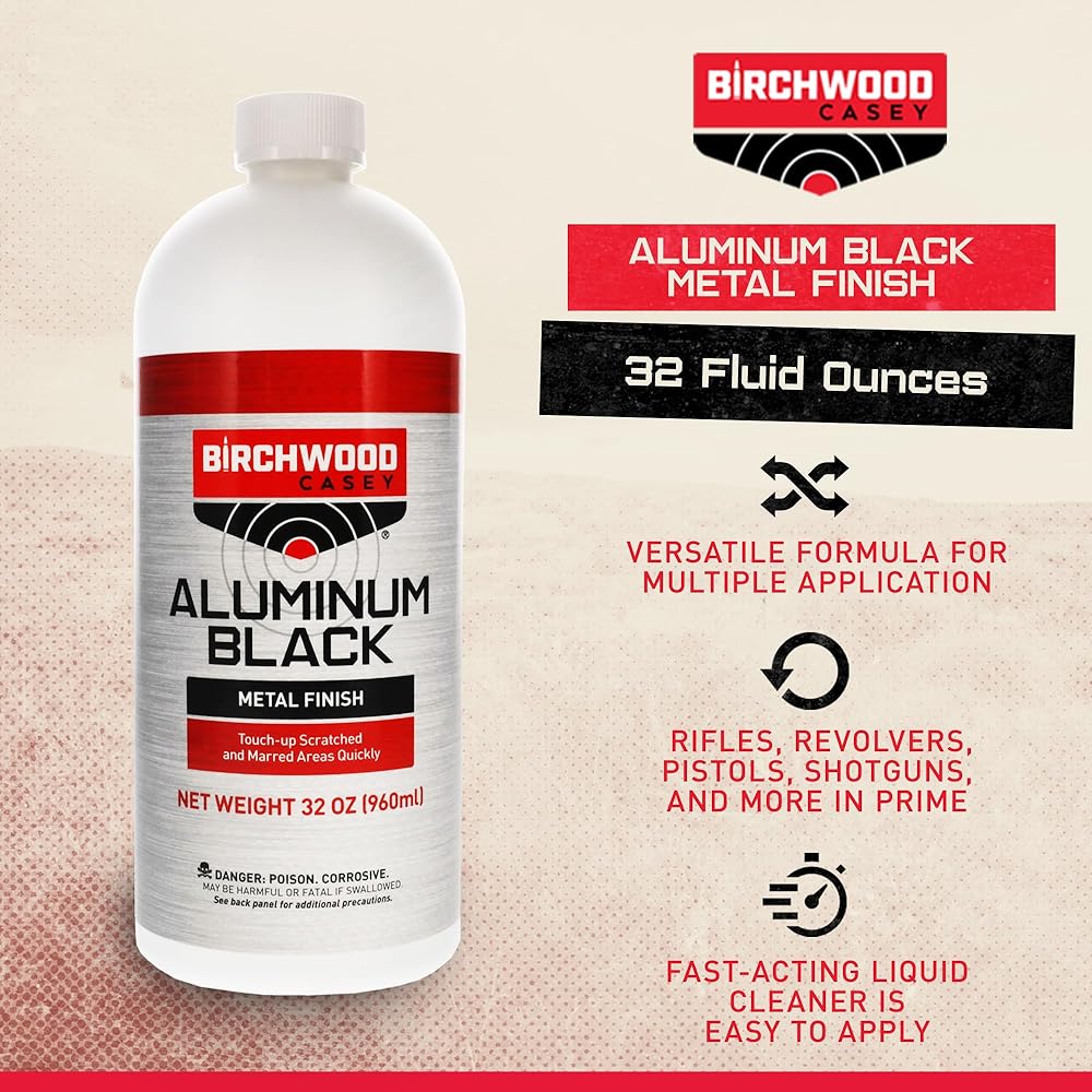 Birchwood Casey Aluminium Black Touch-Up, 32-Ounce, Multi, One Size (BC-15132)