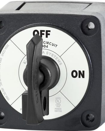 Blue Sea Systems 6004200 m-Series Battery Isolator Switch ON/OFF with Locking Key, Black