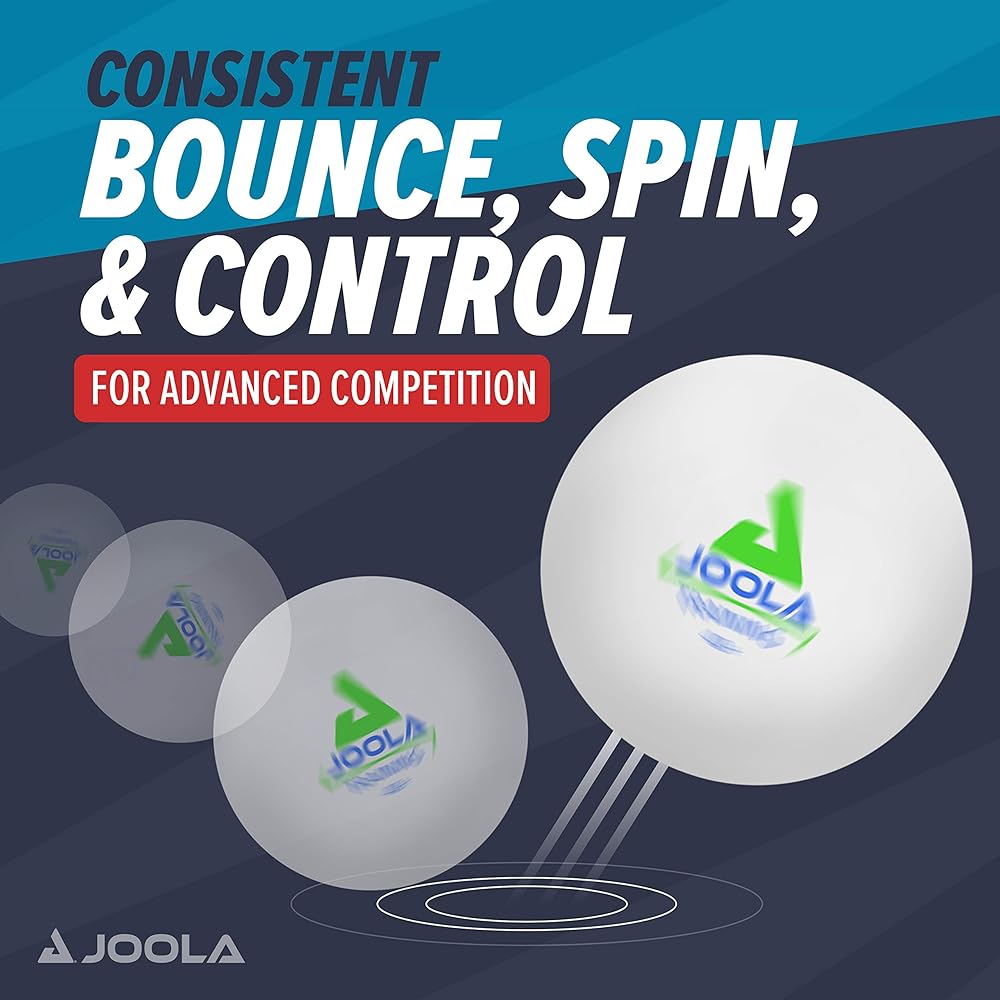JOOLA Training 3 Star Table Tennis Balls 12, 60, or 120 Pack - 40+mm Regulation Bulk Ping Pong Balls for Competition and Recreational Play - Fun as a Cat Toy - Indoor and Outdoor Compatible