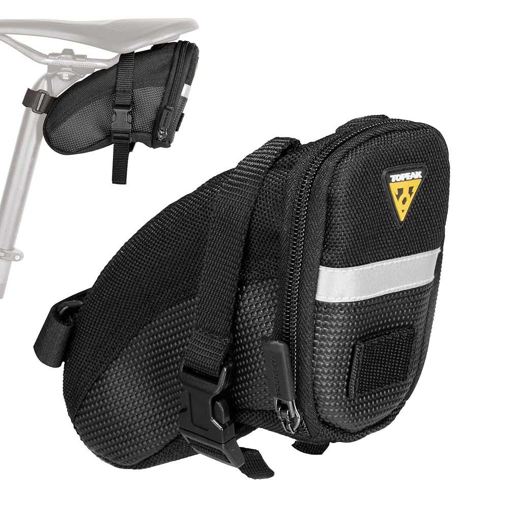 Aero Wedge Pack, w/ strap mount, Small, Black