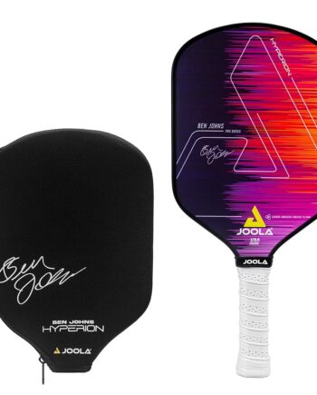 JOOLA Ben Johns Hyperion Pickleball Paddle - Carbon Surface, Elongated Handle, Polypropylene Core, Custom Cover
