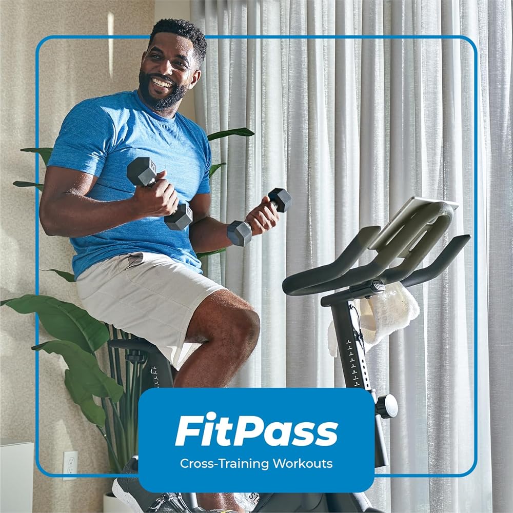 Echelon Smart Connect Fitness Bike, 30-Day Free Echelon Membership, Easy Storage, Small Spaces, Cushioned Seat, Solid Design, HIIT, Top Instructors, 32 Resistance Levels, Bluetooth, EX15
