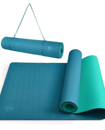 IUGA Yoga Mat Non Slip Anti-tear Pilates Mat Eco Friendly Hot Yoga Mats Thick for Workout & Exercise(72"x 24"x 6mm)