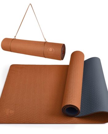 IUGA Yoga Mat Non Slip Anti-tear Pilates Mat Eco Friendly Hot Yoga Mats Thick for Workout & Exercise(72"x 24"x 6mm)