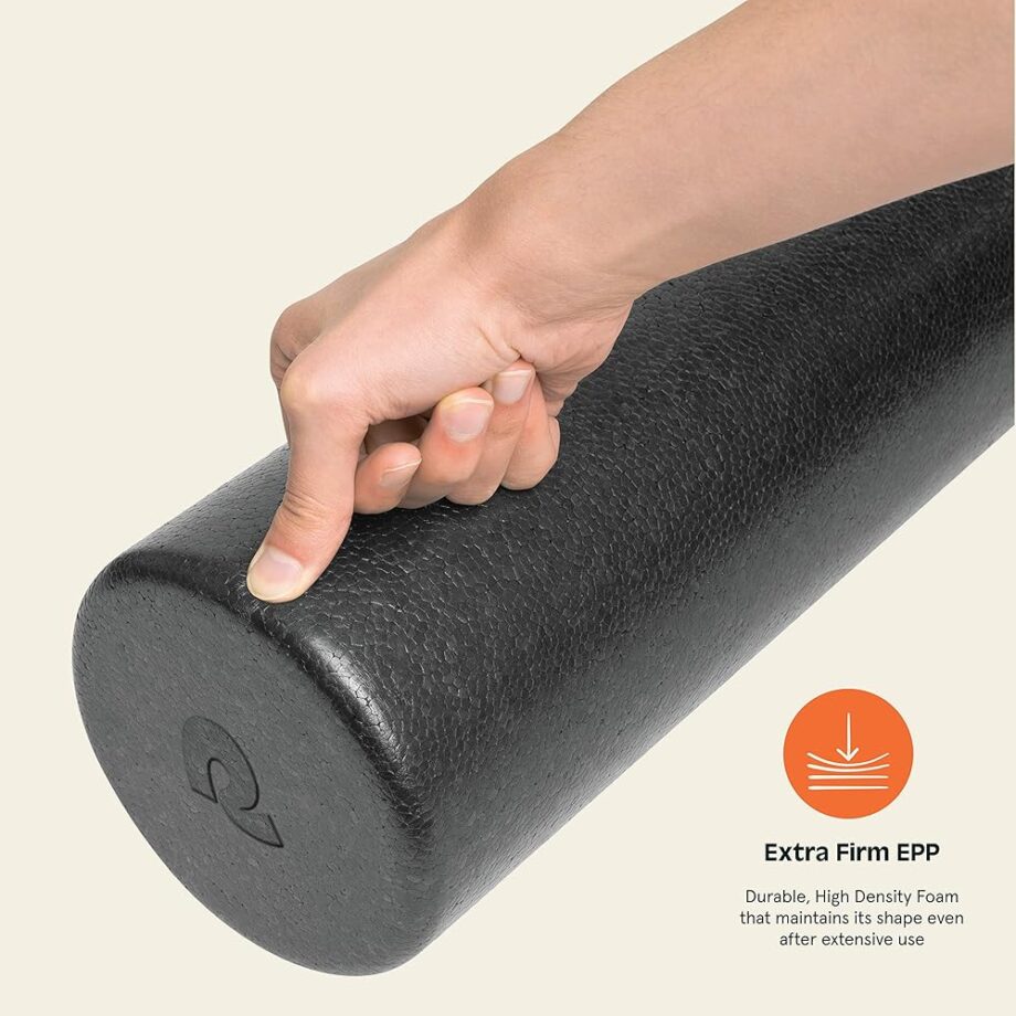 Retrospec Relief Foam Roller for Physical Therapy, Massage & Recovery - High-Density EPP Round Exercise Tool for Pilates, Yoga & Post-Workout Muscle Relief - Durable Fitness Equipment