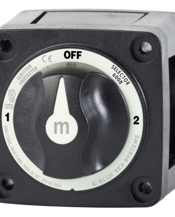 Blue Sea Systems 6008200 m-Series Series Mini Battery Switch 3 Position Selector, Black