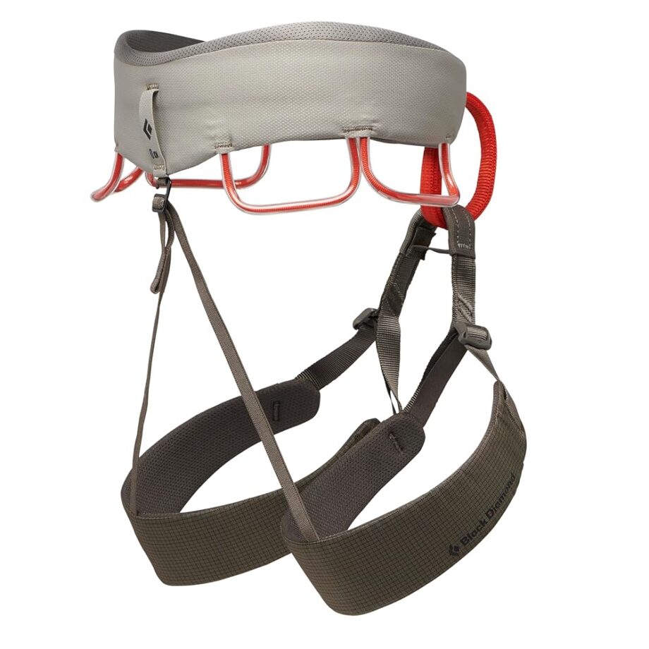 BLACK DIAMOND Men’s Momentum Rock Climbing Harness | Adjustable Waist & Leg Loops | Dual Core Construction | Lightweight Comfort | Moonstone | Medium