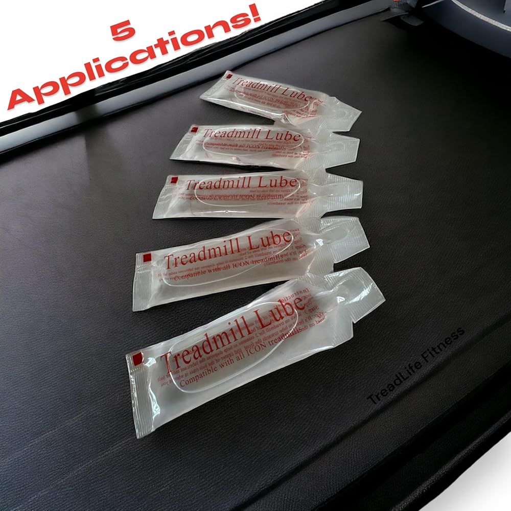 Treadmill Lubricant Refill Pack | Silicone Treadmill Lube | 0.5 oz (5 Pack)