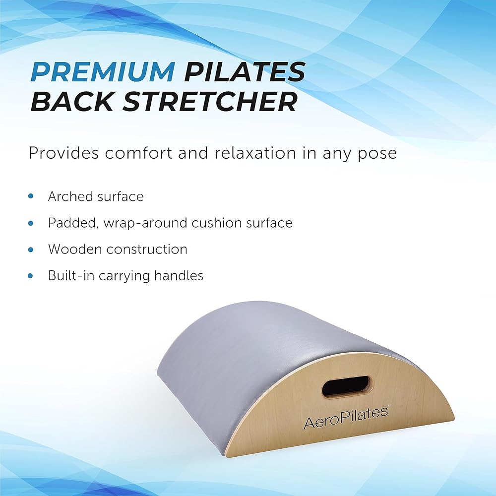 AeroPilates Precision Arc Barrel | Decompress and Lengthen Spine | Two Free Online Workout Videos Included | Lightweight, Compact Design