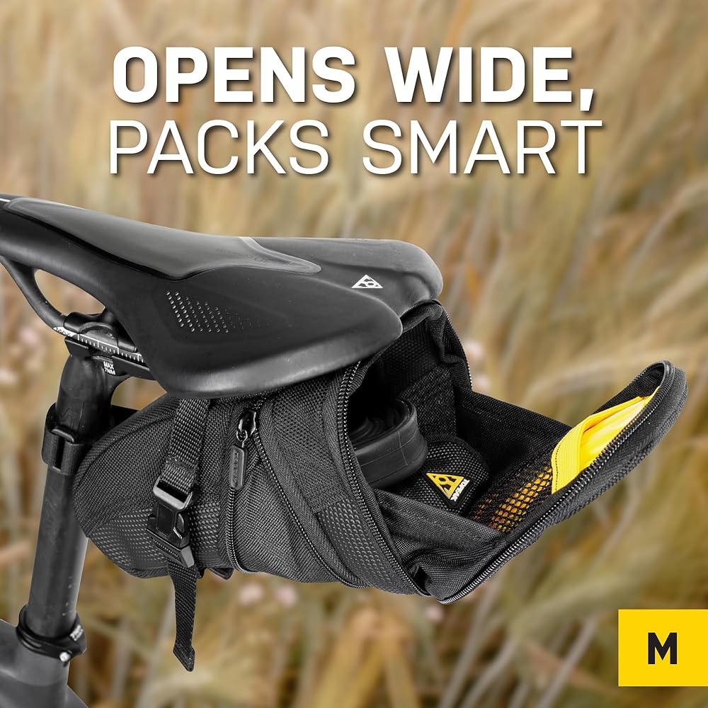 Topeak TC2261B Aero Wedge Pack with Strap Mount, Medium, black