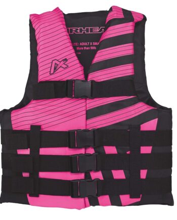 Airhead Women’s Trend Life Jacket, Coast Guard Approved, Small/Medium, Pink