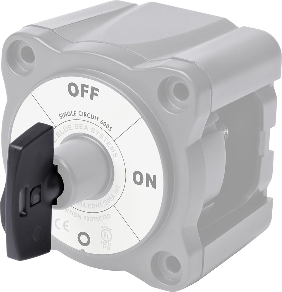 Blue Sea Systems 7900200 m-Series Battery Switch Key Replacement for 6005200, Black